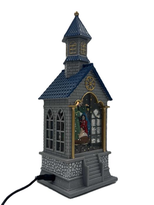 Podświetlana szopka w kapliczce, gra kolędę, pomysł na prezent