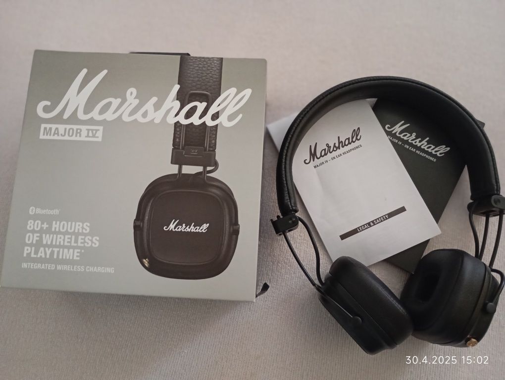 Marshall Major IV — бездротові Bluetooth навушники, як нові