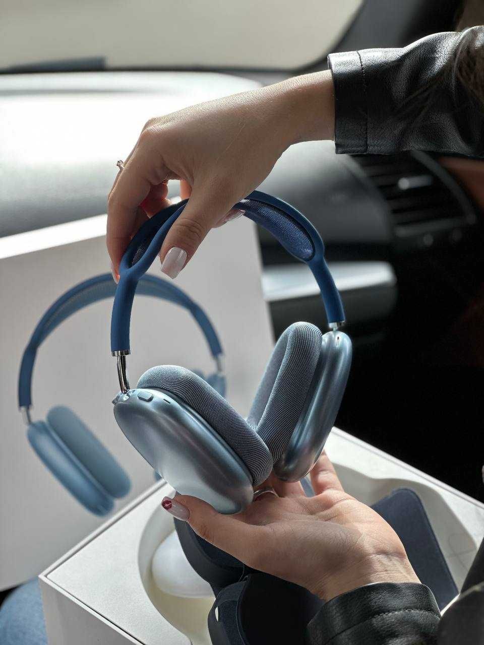 Новинка Топові Навушники АірПодс Max airpods Full якості Сині