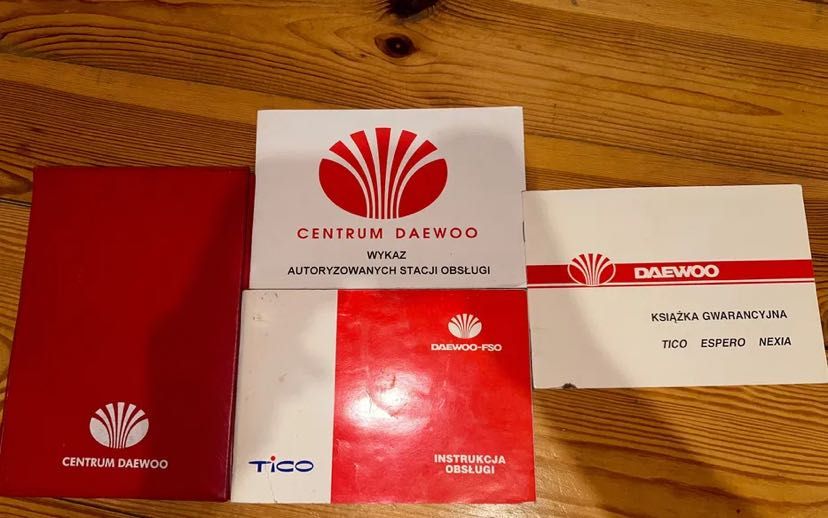 Książka serwisowa instrukcja folder Daewoo tico