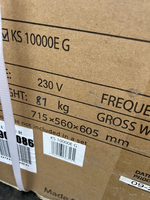 генератор газобензиновий 8кВт Konner&Sohnen KS 10000E G: