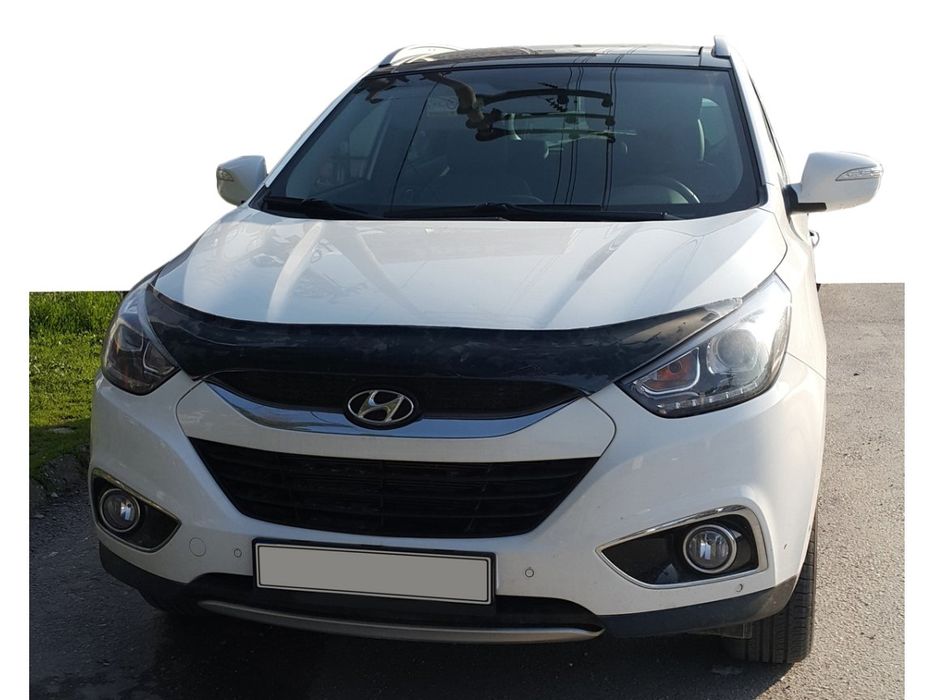 Hyundai IX35 Дефлектор капота (мухобойка) EuroCap