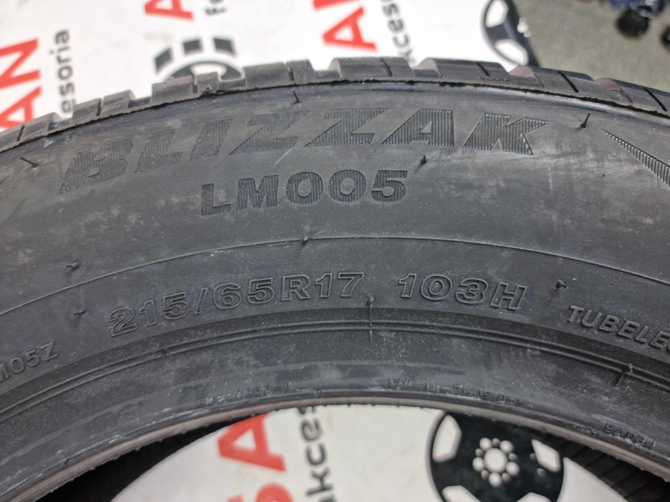 NOWE zimowe OPONY 215/65R17 Bridgestone Blizzak LM005 - Montaż GRATIS