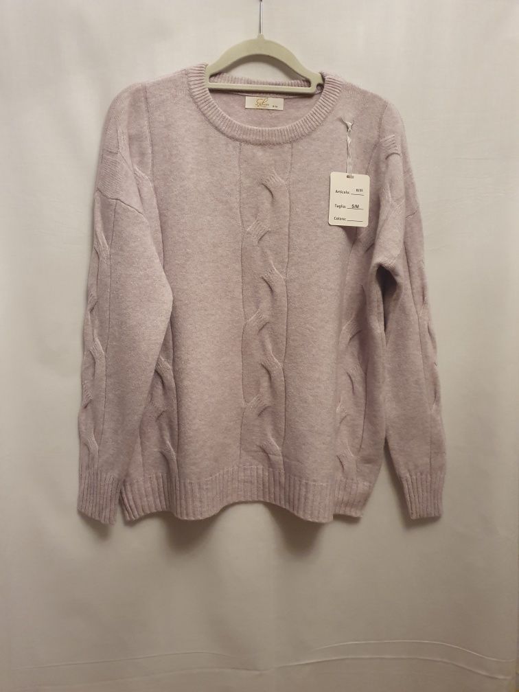 Jasnofioletowy sweter 8155 S/M
