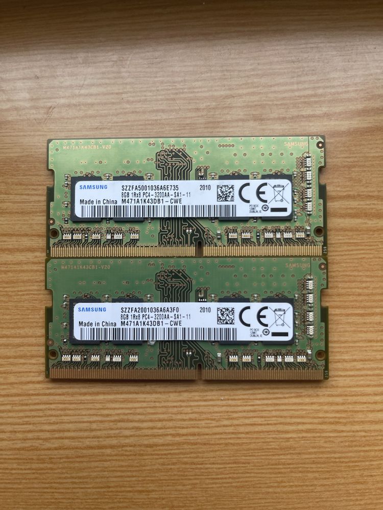 Оперативная память Samsung 16GB(2*8GB) So-Dimm DDR4 3200MHZ