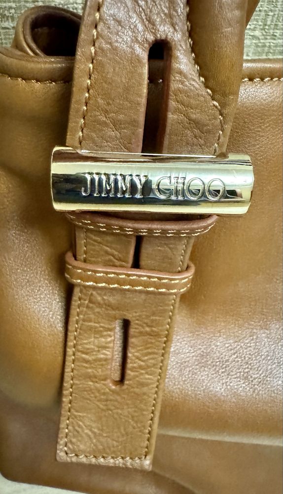 Сумка - шоппер Jimmy Choo, натуральная кожа( оригинал)
