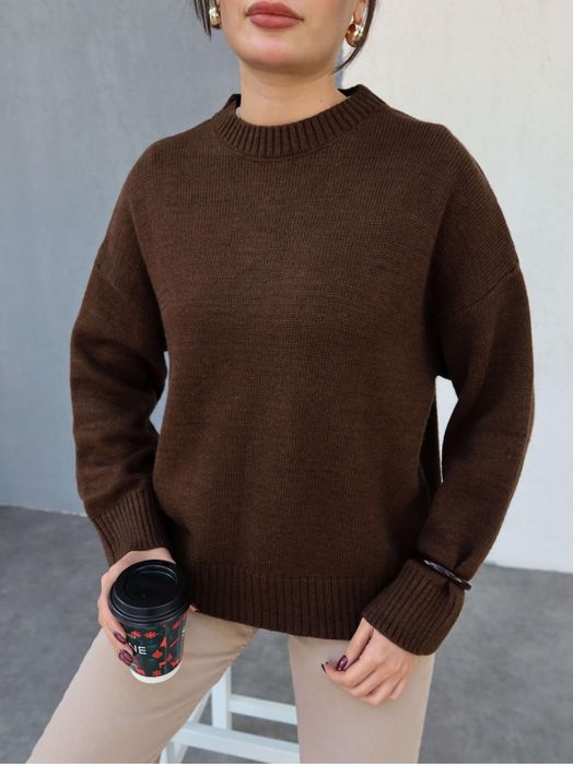 Трендовий шоколадний коричневий светр primark