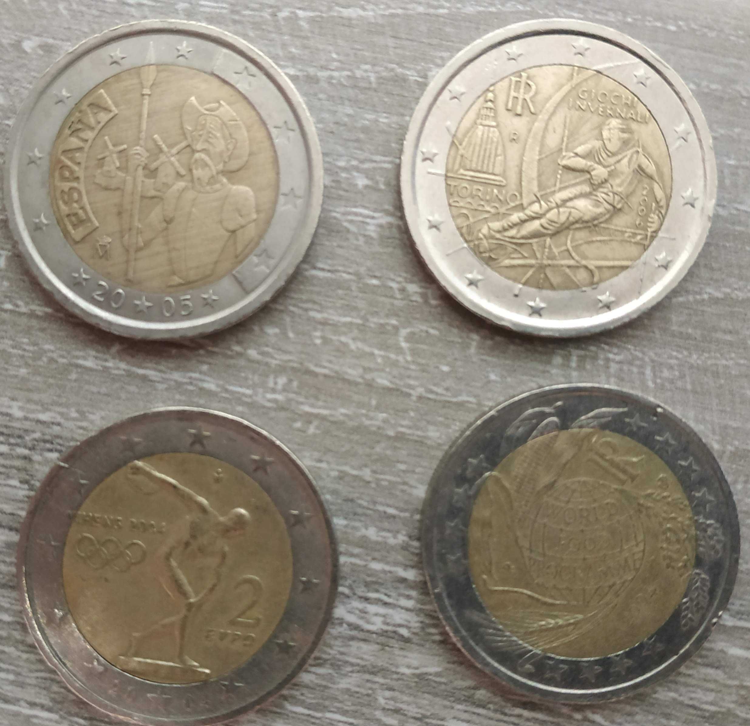 moedas 2 euro comemorativas