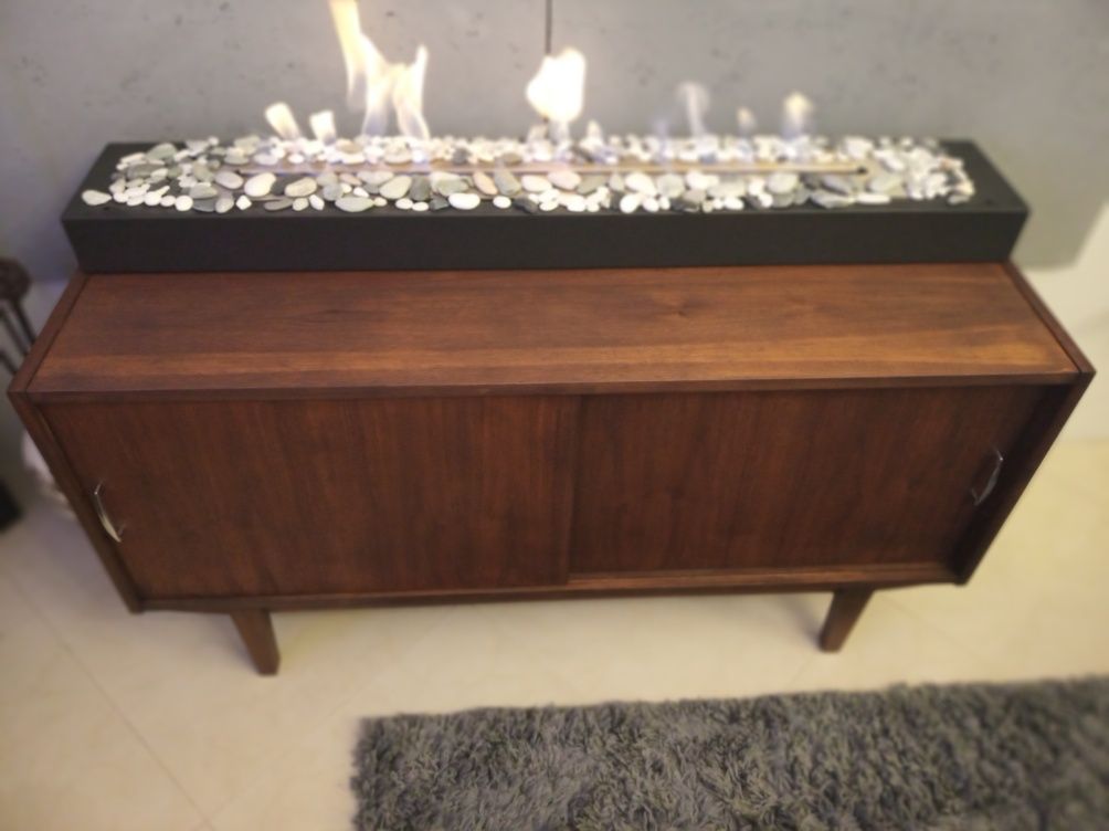 Komoda nowa PRL mat Almi Decor jamnik RTV sideboard