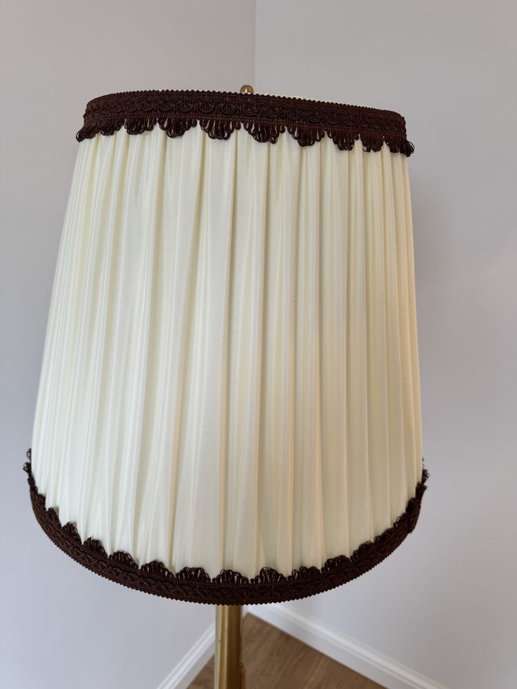 Piękny recznie robiony abażur do lampy stojacej Retro