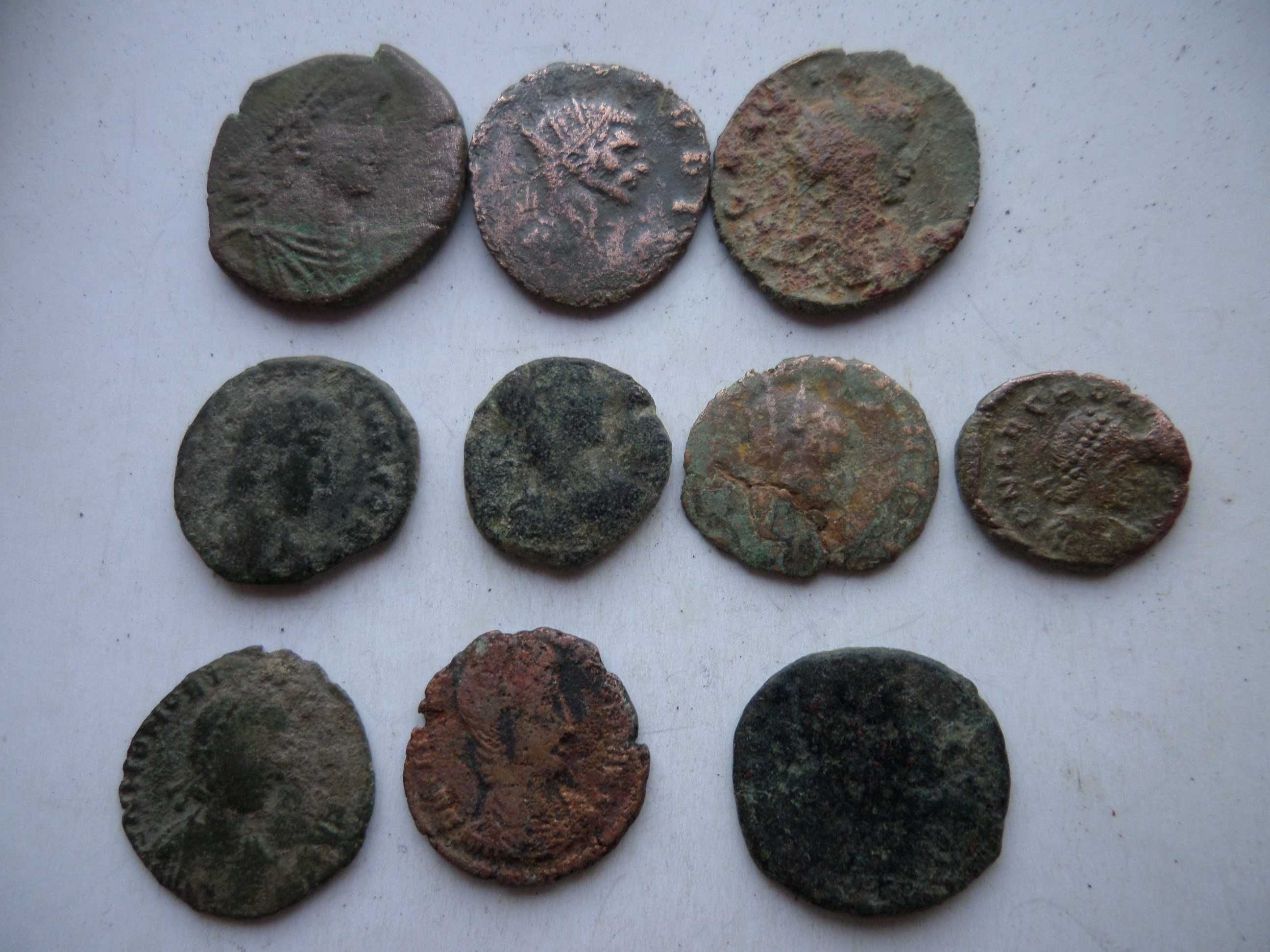 Lote 10 moedas Romanas