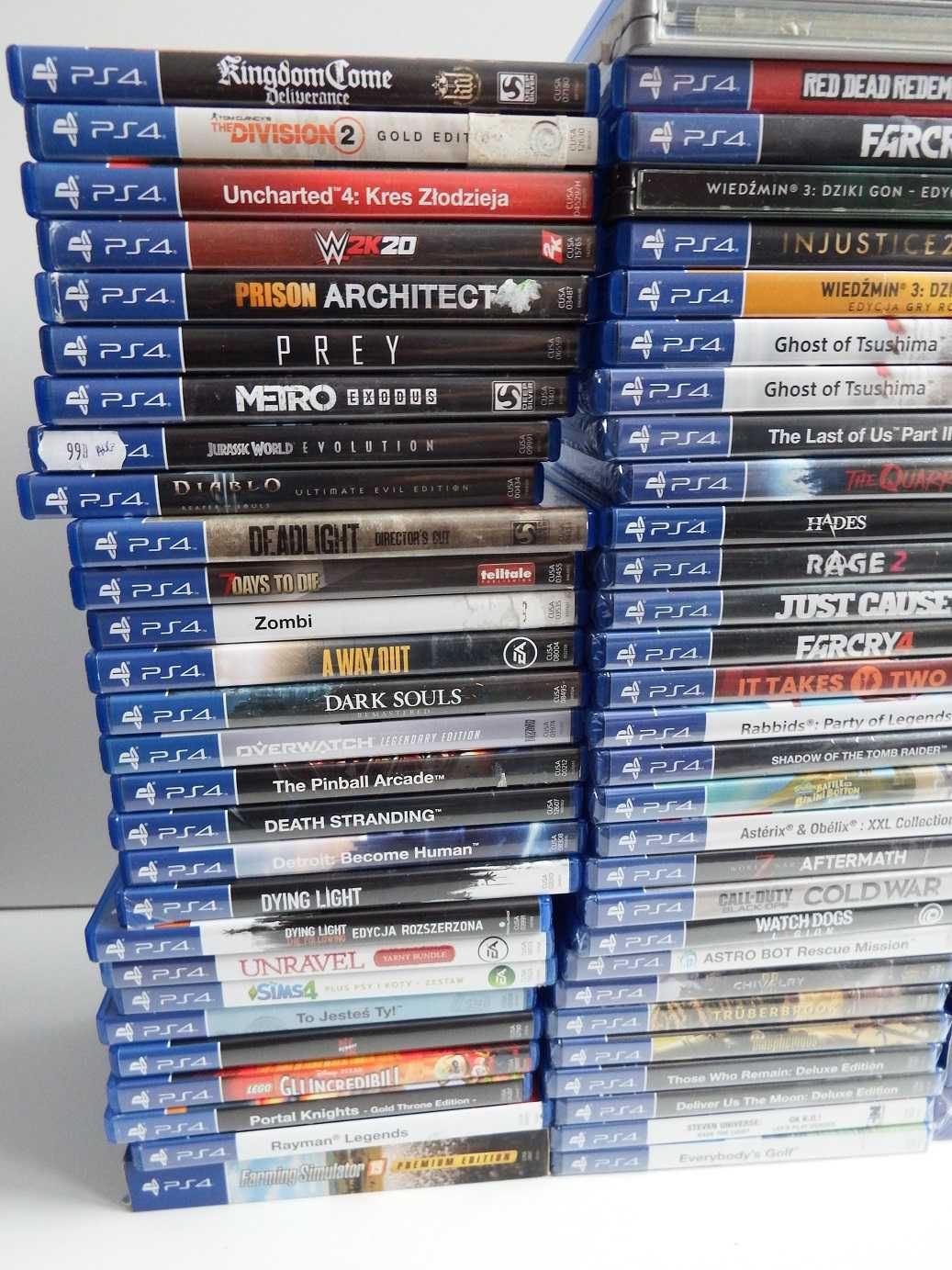 GRY PS4 PS5 GTA5 RDR2 Wiedźmin Spiderman Diablo Hitman COD GOW