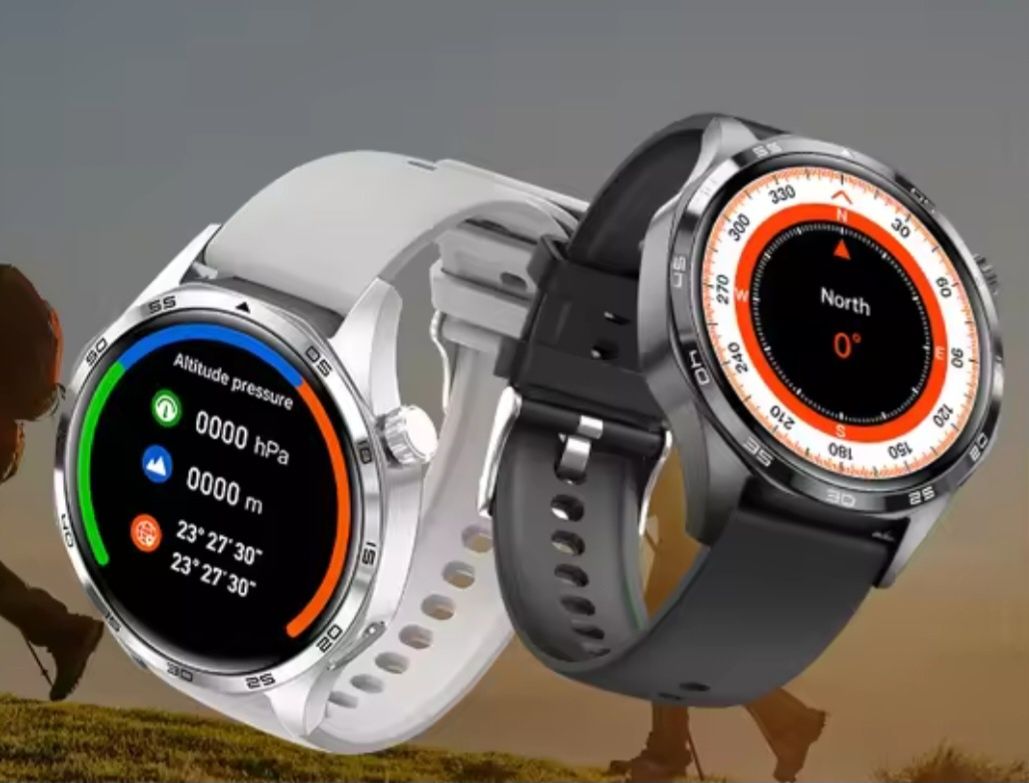 Smartwatch GT5 Pro srebrny 2 paski