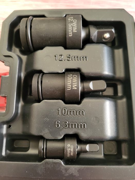 Набір ударних адаптерів 6,3/10/12,5 мм. 3 шт. Parkside HG 12269 C