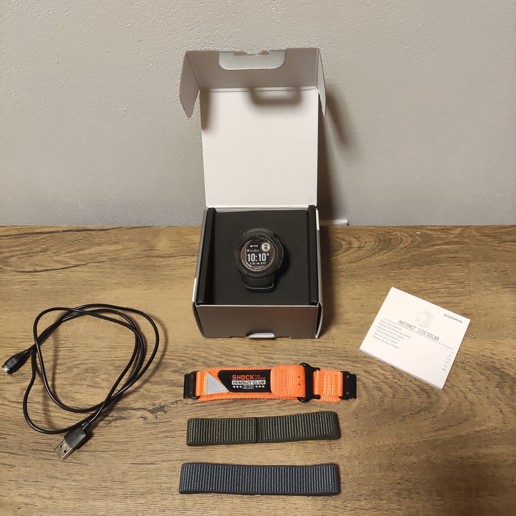 Garmin Instinct 2 Solar - GPS, Ładowanie solarne, Stan idealny