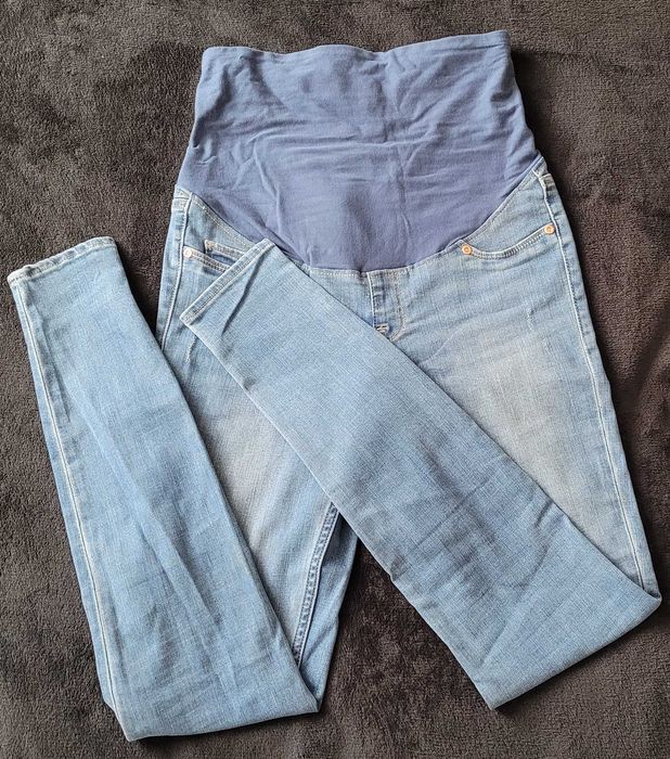 Dżinsy ciążowe MAMA Super Skinny Jeans niebieskie S H&M