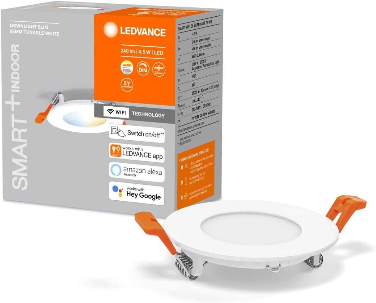 LEDVANCE Smart+ Oprawa oświetleniowa sufit. SLIM 85mm 240lm 4,5W WiFi