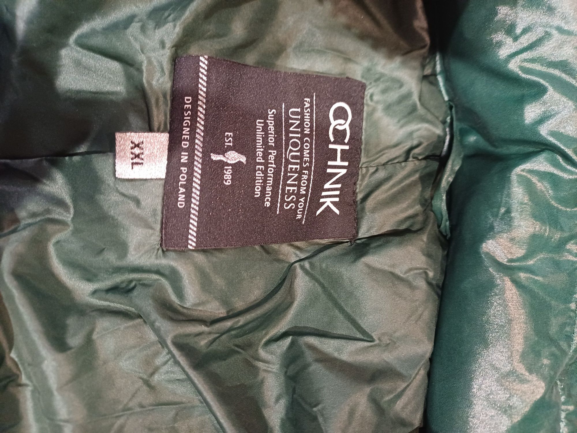 Kurtka puchowa ochnik zielona xl