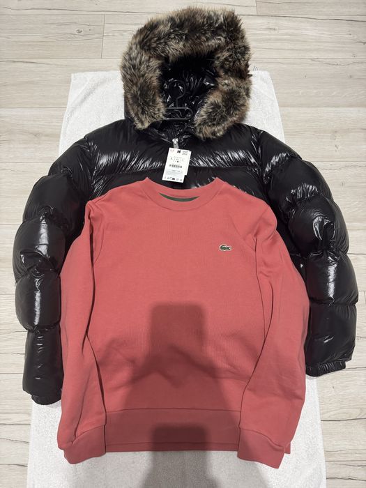 Kurtka Zara + sweter Lacoste