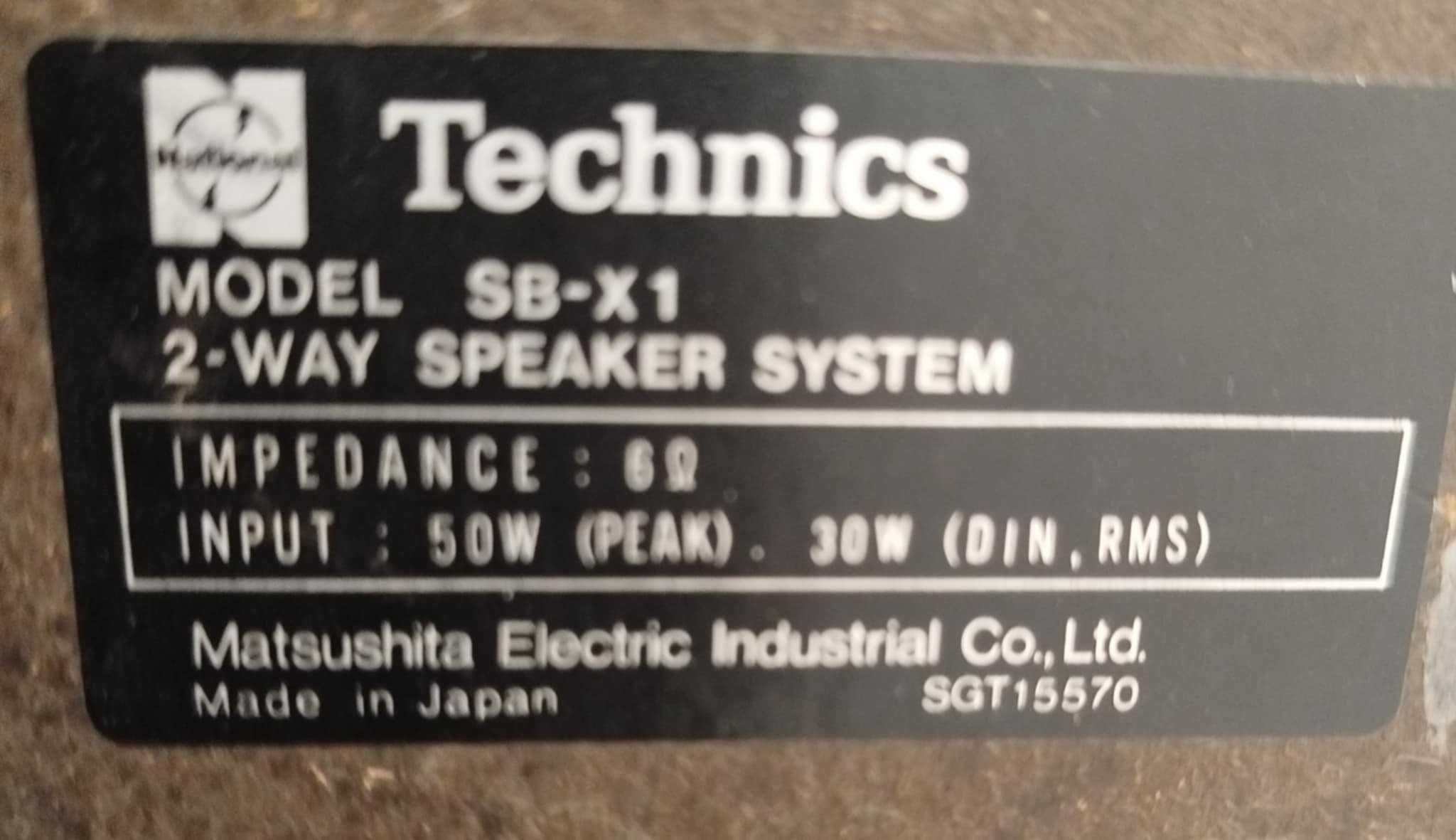 Kolumna Glośnik Technics SbX1