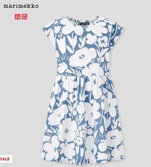 Красивое летнее платье японского бренда Уникло Uniqlo Marimeko 9-10лет