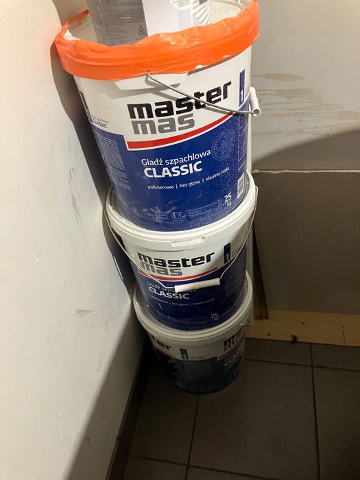 Gładź szpachlowa 4 wiaderka master mas