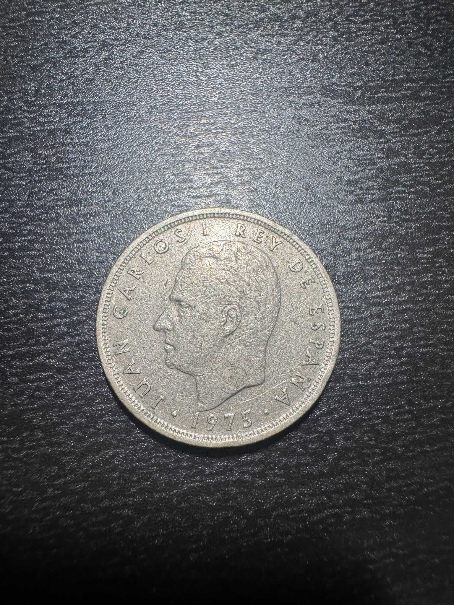 Moeda 5 pesetas 1975