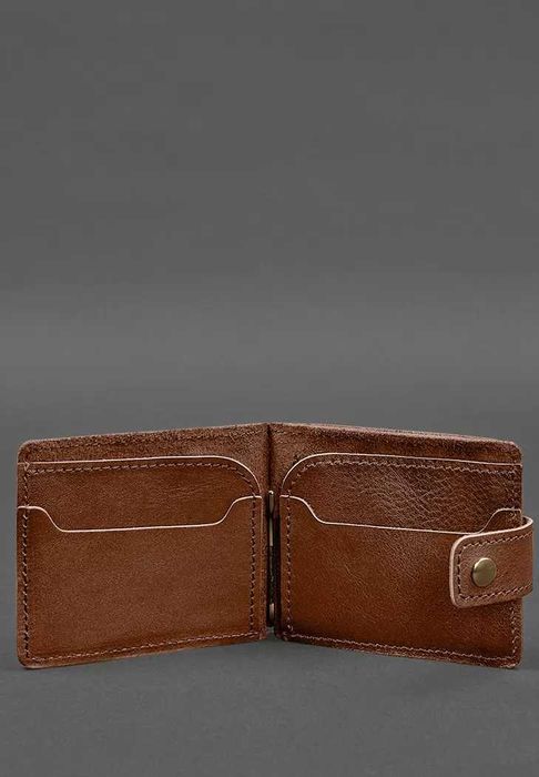 Шкіряне портмоне затискач