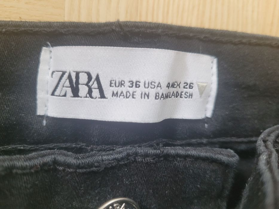 Nowe spodnie zara czarne slimy rozm 36