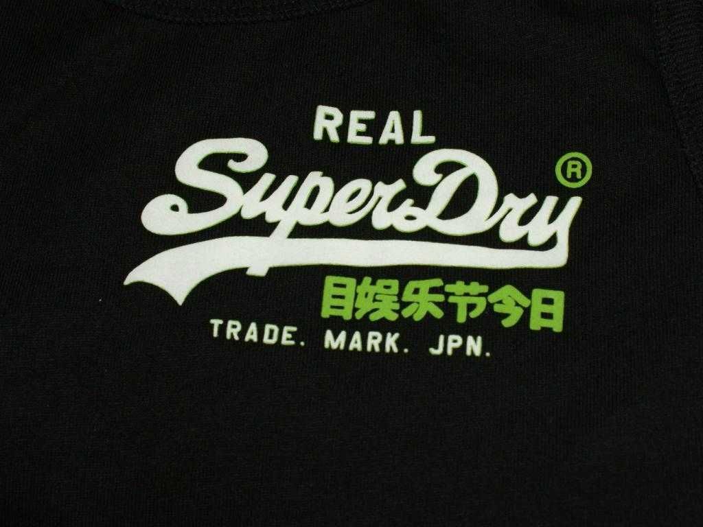 Superdry Vintage long vest LOGO skater koszulka S