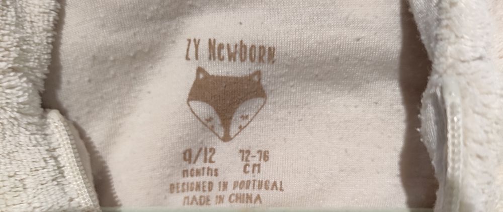 Pijama Inteiro Zippy T: 9 a 12 meses