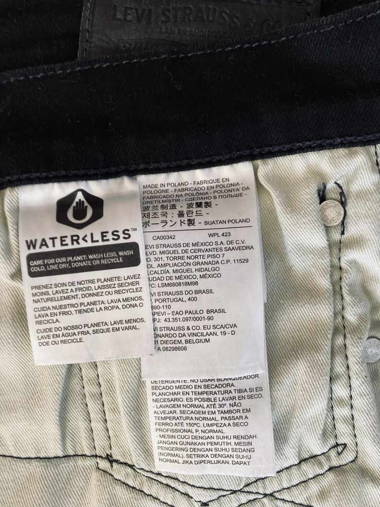 Męskie spodnie jeansy Levis 512  Premium  W 34 L 34
