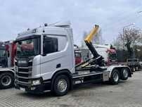 Scania r450 hakowiec palfinger 6x2/4 z Niemiec Cały na poduszce 2019  r450 hakowiec palfinger 6x2/4 z Niemiec Cały na poduszce 2019