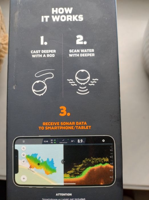 Echosonda deeper pro +2 sonar wifi