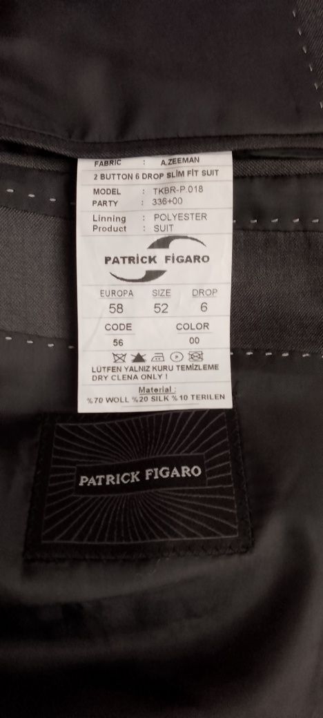Продам класичний костюм Patrick Figaro