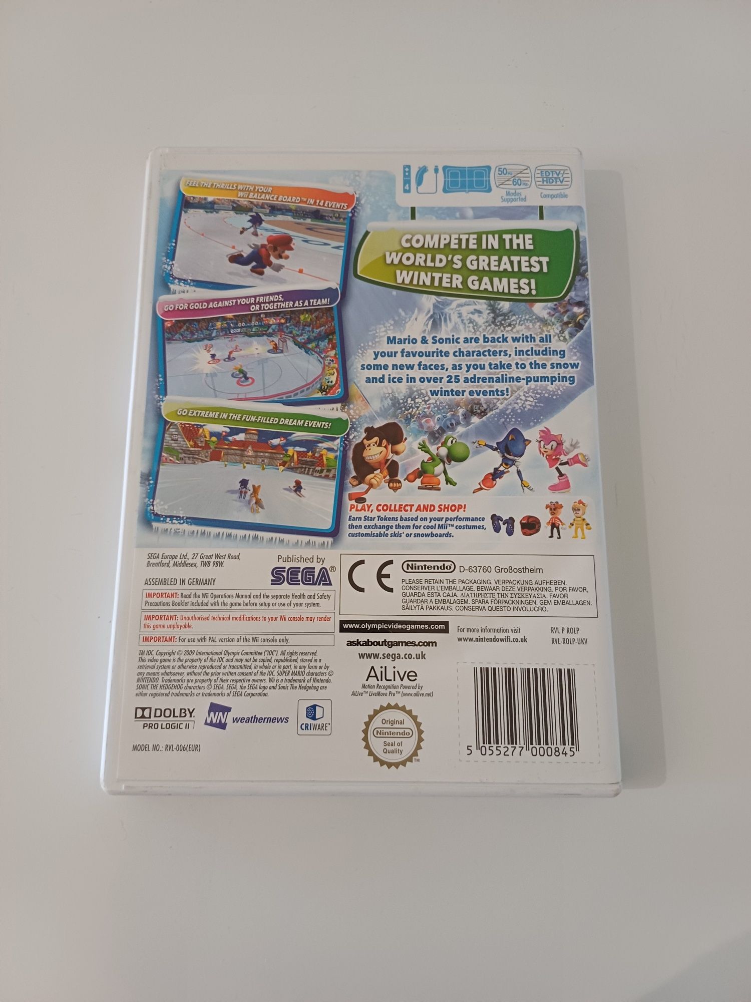 Mario and Sonic at the Olympic Winter Games Nintendo Wii