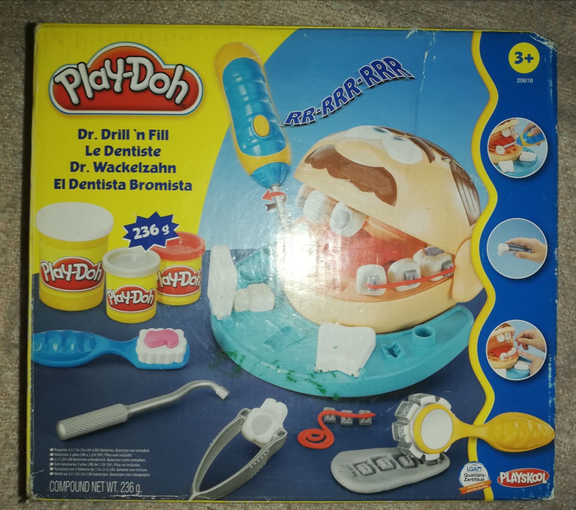Игрушечный набор стоматолога для детей Play Doh