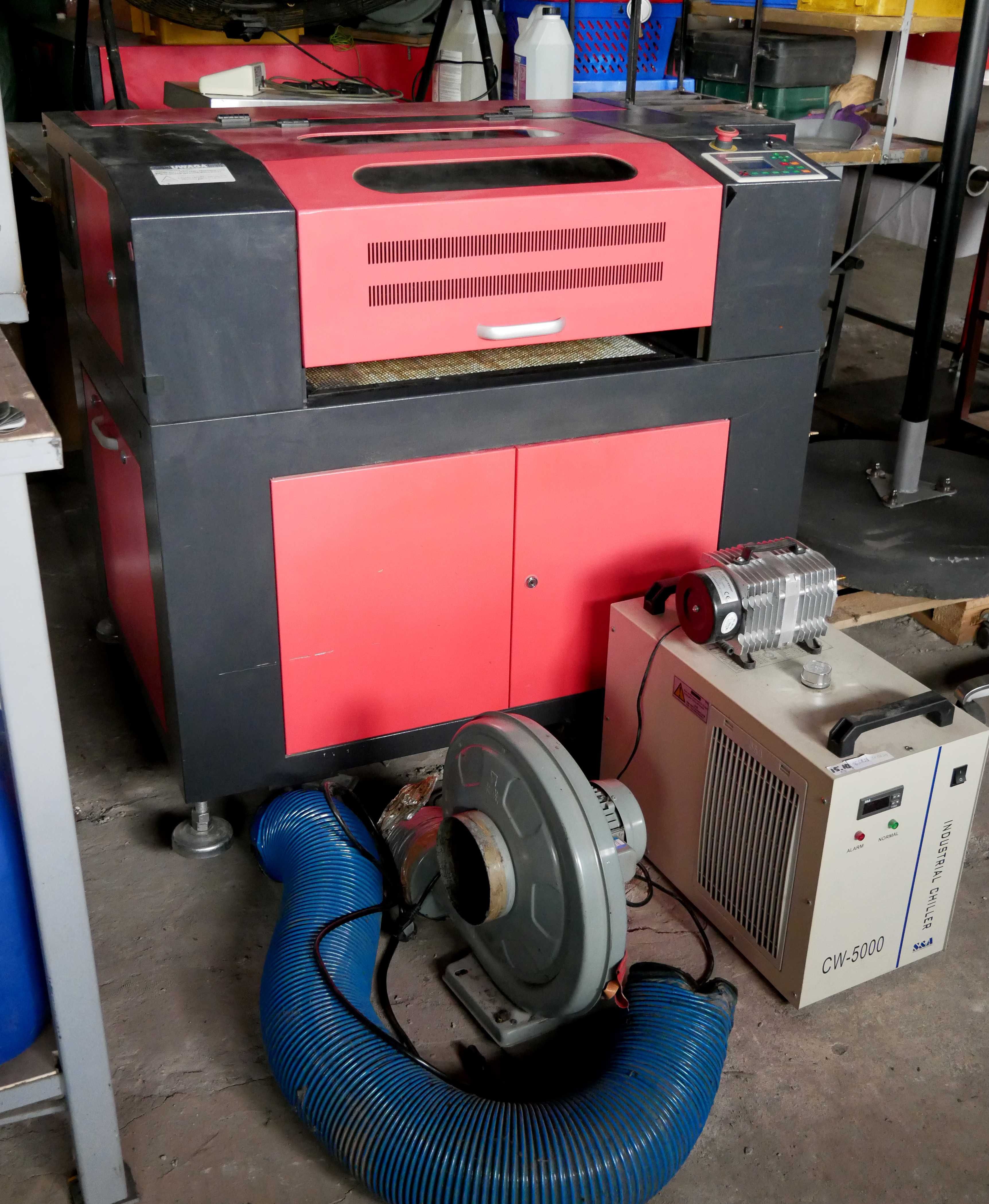 Ploter laserowy CO2 Kartier P6040 – 600×400 używany, w pełni sprawny