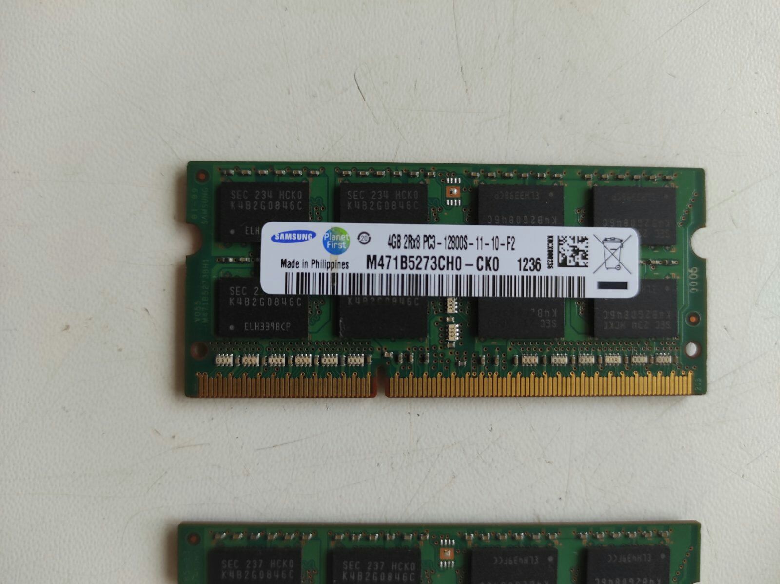 Оперативная память:б/у
Samsung 4GB 2R*8 PC3 12800S-11-10-F2