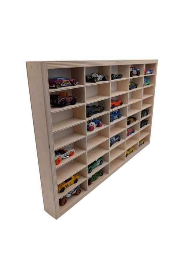 półka na samochodziki autka resoraki hot wheels organizer 40 miejsc