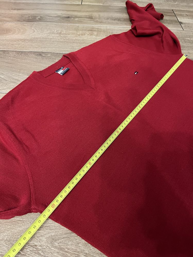 Sweter Tommy Hilfinger XL  czerwony