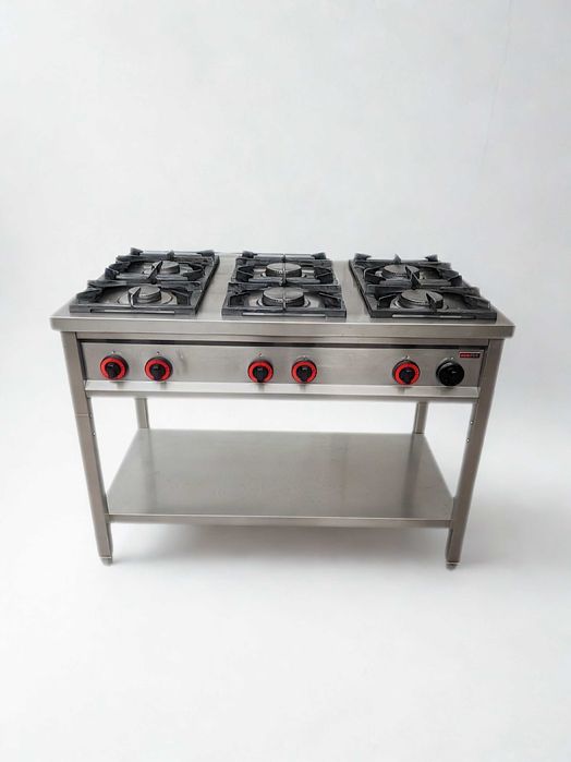 Kuchnia gazowa 6 palnikowa REDFOX 36kW
