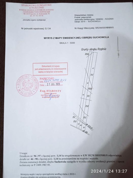 Działka w miejscowości Suchowola 1,1400ha