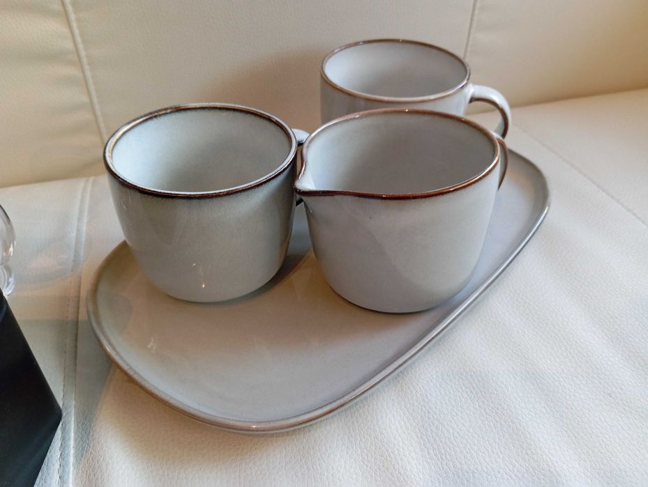 Conjunto para café com cafeteira italiana e espumador de leite