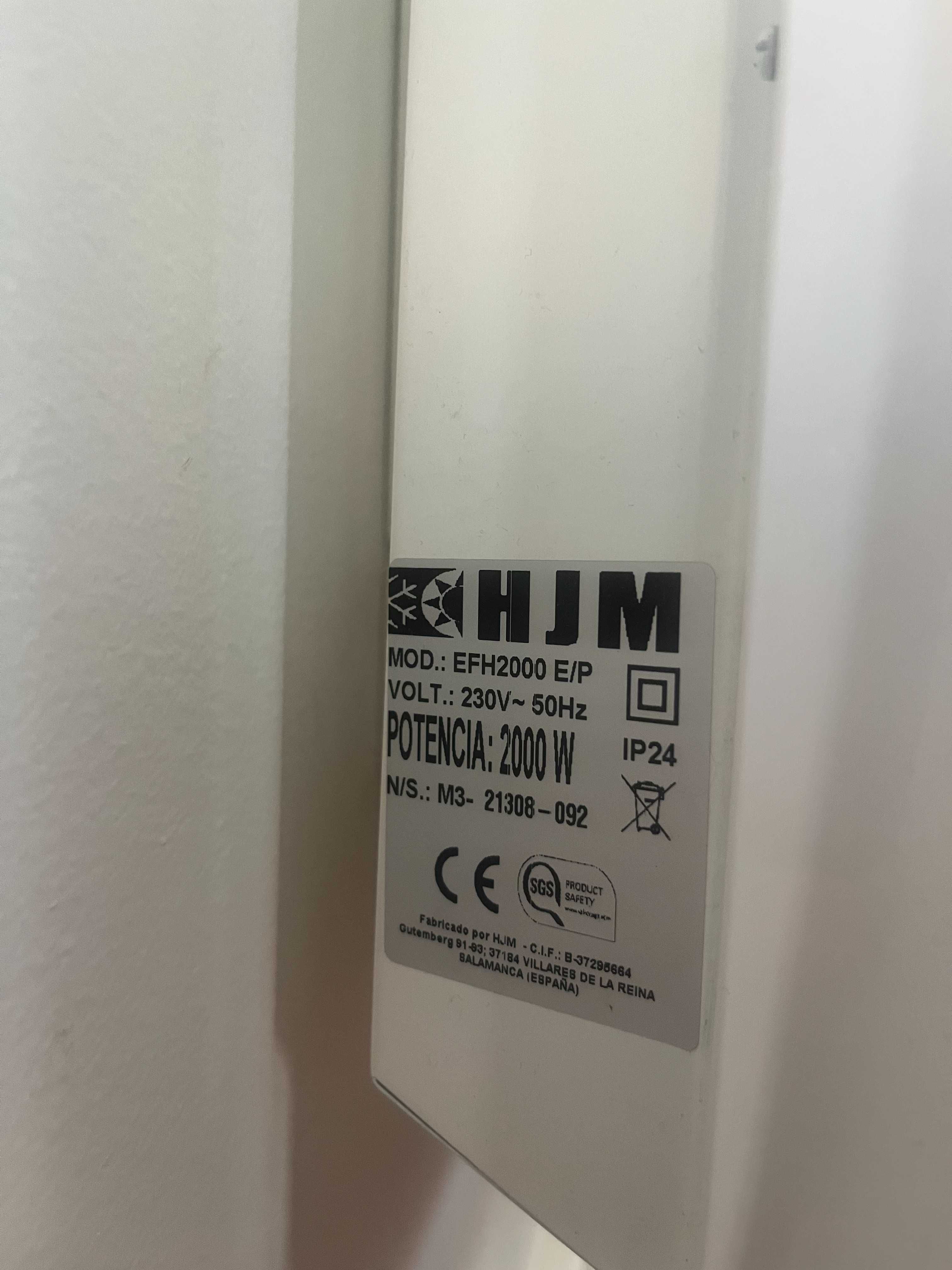 Emissor térmico HJM EFH BRANCO 2000W - aquecedor parede