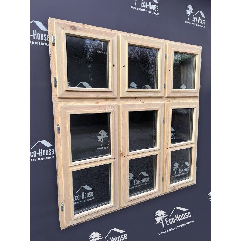 Okno drewniane 137x108 cm (pod montaż 140x110 cm) - od ręki