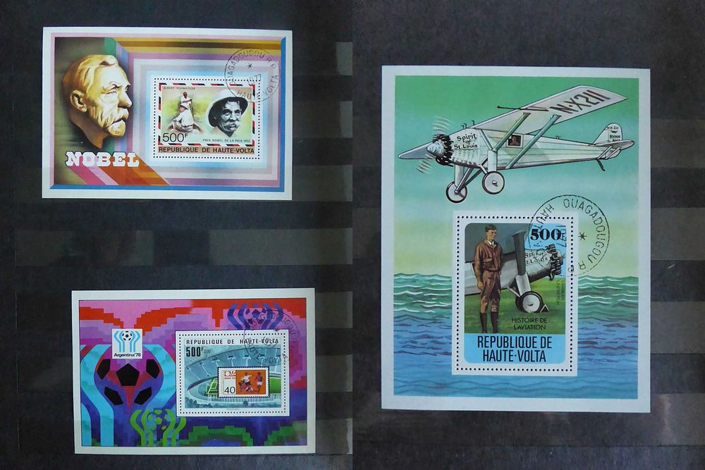 Znaczki Afryka - 6 bloczków rok 1977