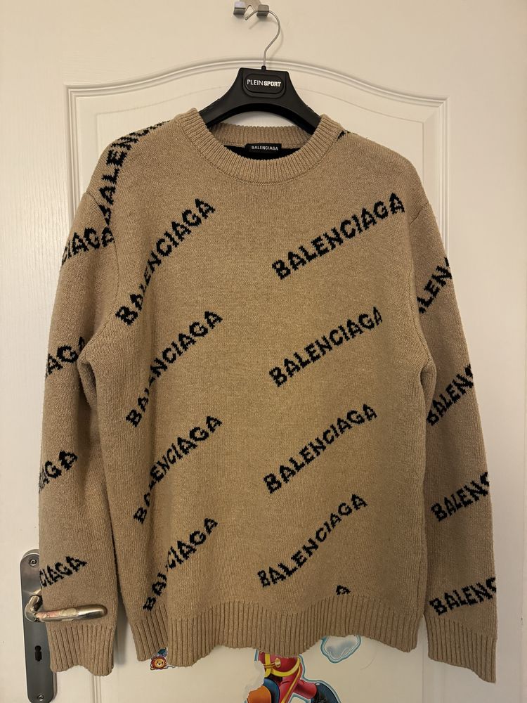 Balenciaga sweter oryginalny L meski welna