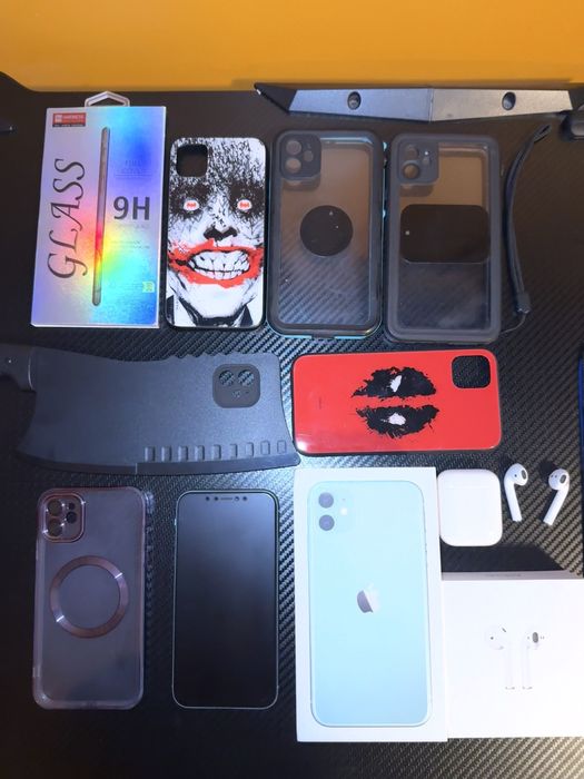 Iphone 11 128gb w idealnym stanie + airpods 2 gratis)