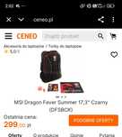 Sprzedam plecak MSI. OKAZJA!!!